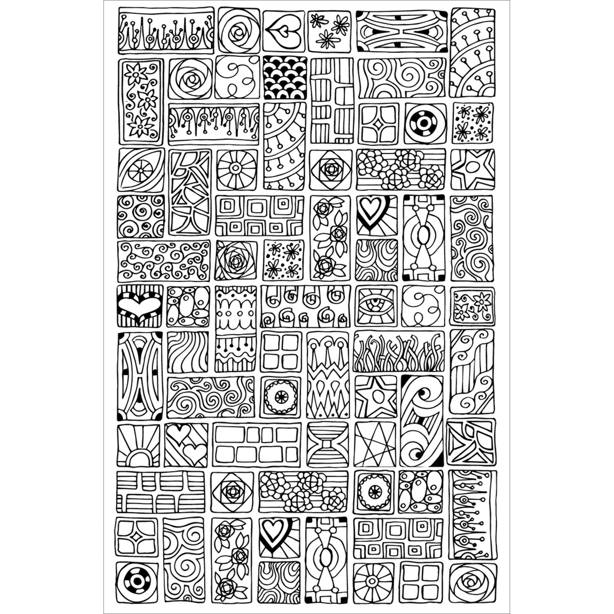 Design Works™ Zenbroidery Cubist Stamped Embroidery Kit
